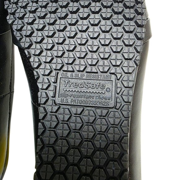 Tredsafe Lightweight Slip-On Black Shoes Oil & Slip Resistant Women's Moulin - Picture 6 of 9